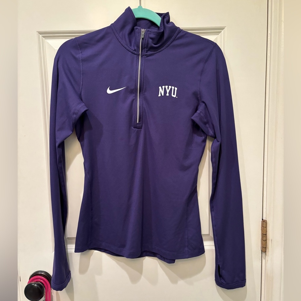 NYU Nike Dri Fit Quarter Zip
